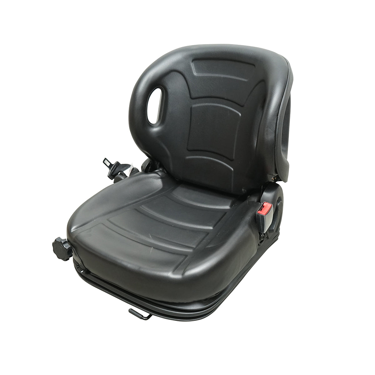 Universal seat with belt for agricultural or industrial machines, forklift